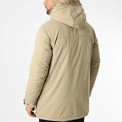 Grosses soldes 🛒 Parka Capuche Fourrure Winner Beige de Jack And Jones 🔔 -Jack And Jones Soldes jack and jones 331259 12211948 ELMWOOD 20220811T143036 04