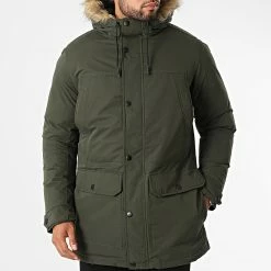 Remise 💯 Parka Capuche Fourrure Winner Vert Kaki de Jack And Jones 😍 -Jack And Jones Soldes jack and jones 331261 12211948 ROSIN 20220811T143116 03