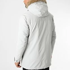 Coupon ⌛ Parka Capuche Fourrure Winner Gris Clair de Jack And Jones 🌟 -Jack And Jones Soldes jack and jones 331265 12211948 GLACIER GRAY 20220811T143050 04