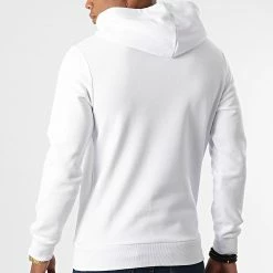 Tout neuf 🎉 Sweat Capuche Lock Blanc de Jack And Jones 👏 -Jack And Jones Soldes jack and jones 331681 12213245 WHITE BIG 20220811T152004 04