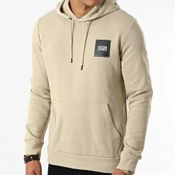 Budget 🔥 Sweat Capuche Lock Beige de Jack And Jones 🔔