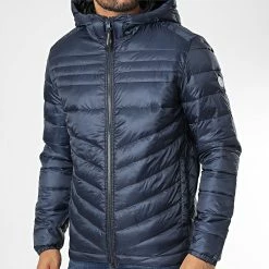 Meilleur prix 💯 Doudoune Capuche Hero Bleu Marine de Jack And Jones 😀