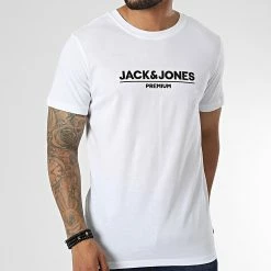 Les meilleures critiques de ✨ Tee 👕 Shirt Jadon Branding Blanc de Jack And Jones 👍 -Jack And Jones Soldes jack and jones 333736 12216070 WHITE 20220824T160244 03