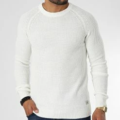 Nouveau 👏 Pull Pannel Beige Clair de Jack And Jones 🔥 -Jack And Jones Soldes jack and jones 333741 12220815 CLOUD DANGER 20220824T160111 03