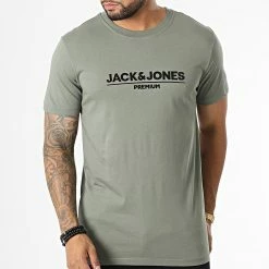 Vente flash 😉 Tee 👚 Shirt Jadon Branding Vert Kaki de Jack And Jones 🔔 -Jack And Jones Soldes jack and jones 333754 12216070 MULLED BASIL 20220825T160402 03
