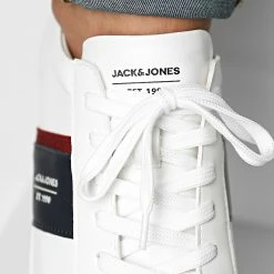 Meilleure vente 🥰 Baskets Banjo 12221814 White de Jack And Jones 🧨 -Jack And Jones Soldes jack and jones 333755 12221814 WHITE 20220830T155338 03