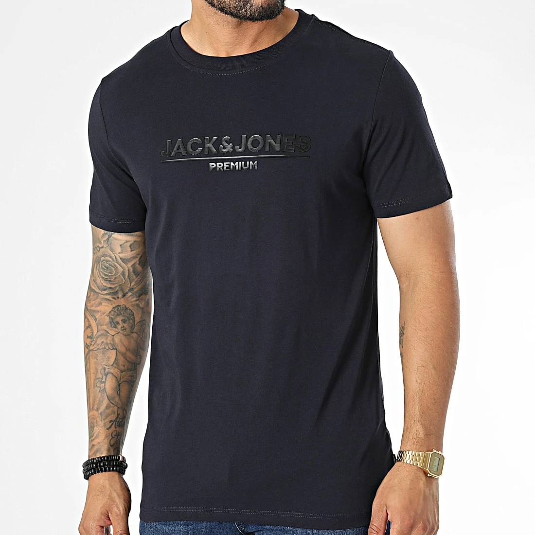 Acheter ⭐ Tee 👕 Shirt Jadon Branding Bleu Marine de Jack And Jones 🧨 1 Acheter ⭐ Tee 👕 Shirt Jadon Branding Bleu Marine de Jack And Jones 🧨