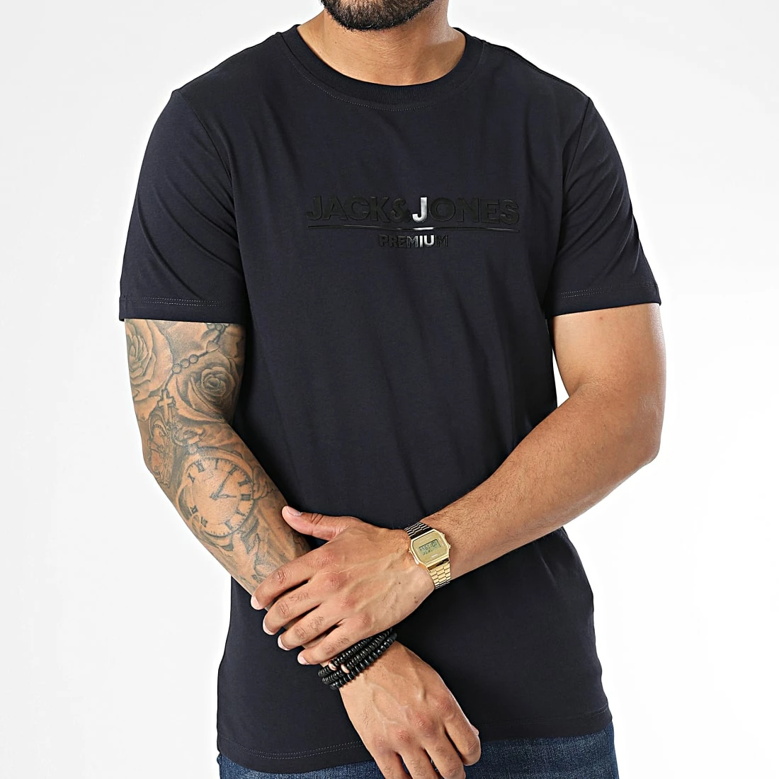 Acheter ⭐ Tee 👕 Shirt Jadon Branding Bleu Marine de Jack And Jones 🧨 3 Acheter ⭐ Tee 👕 Shirt Jadon Branding Bleu Marine de Jack And Jones 🧨 – Image 3