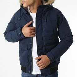 Top 10 🧨 Parka Capuche Fourrure Winner Bomber Bleu Marine de Jack And Jones 🔔
