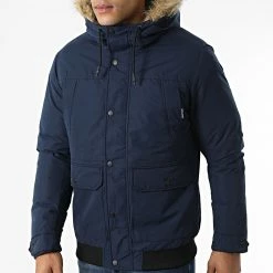 Top 10 🧨 Parka Capuche Fourrure Winner Bomber Bleu Marine de Jack And Jones 🔔 -Jack And Jones Soldes jack and jones 333795 12211978 NAVY BLAZER 20220823T141824 03