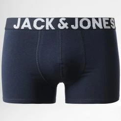 Vente flash 🌟 Lot De 7 Boxers Black And White Vert Kaki Bordeaux Bleu Marine de Jack And Jones ⭐ -Jack And Jones Soldes jack and jones 333881 12168749 DARK GREY MEL MONOCA BLUE 20221109T151635 03