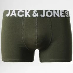 Vente flash 🌟 Lot De 7 Boxers Black And White Vert Kaki Bordeaux Bleu Marine de Jack And Jones ⭐ -Jack And Jones Soldes jack and jones 333881 12168749 DARK GREY MEL MONOCA BLUE 20221109T151640 07