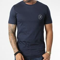 Acheter ⭐ Lot de 3 Tee 👚 Shirts 12221215 Blanc Noir Bleu Marine de Jack And Jones 🔥 -Jack And Jones Soldes jack and jones 334059 12221215 BLACK BLACK WHITE 20221117T111105 03