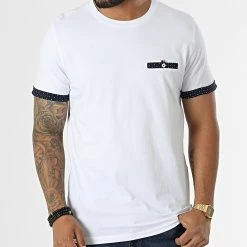 Budget ❤️ Tee 👚 Shirt Blubillion Blanc de Jack And Jones 💯 -Jack And Jones Soldes jack and jones 334062 12219846 WHITE 20220826T144654 03