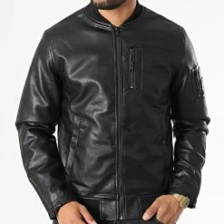 Meilleure affaire 😀 Veste Bomber Tom Noir de Jack And Jones 👏 -Jack And Jones Soldes jack and jones 334063 12216238 BLACK 20220825T155201 03