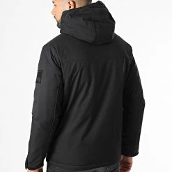 De gros 😀 Veste Zippée Capuche Abel Noir de Jack And Jones 👏 -Jack And Jones Soldes jack and jones 334110 12214640 BLACK 20220825T155143 04