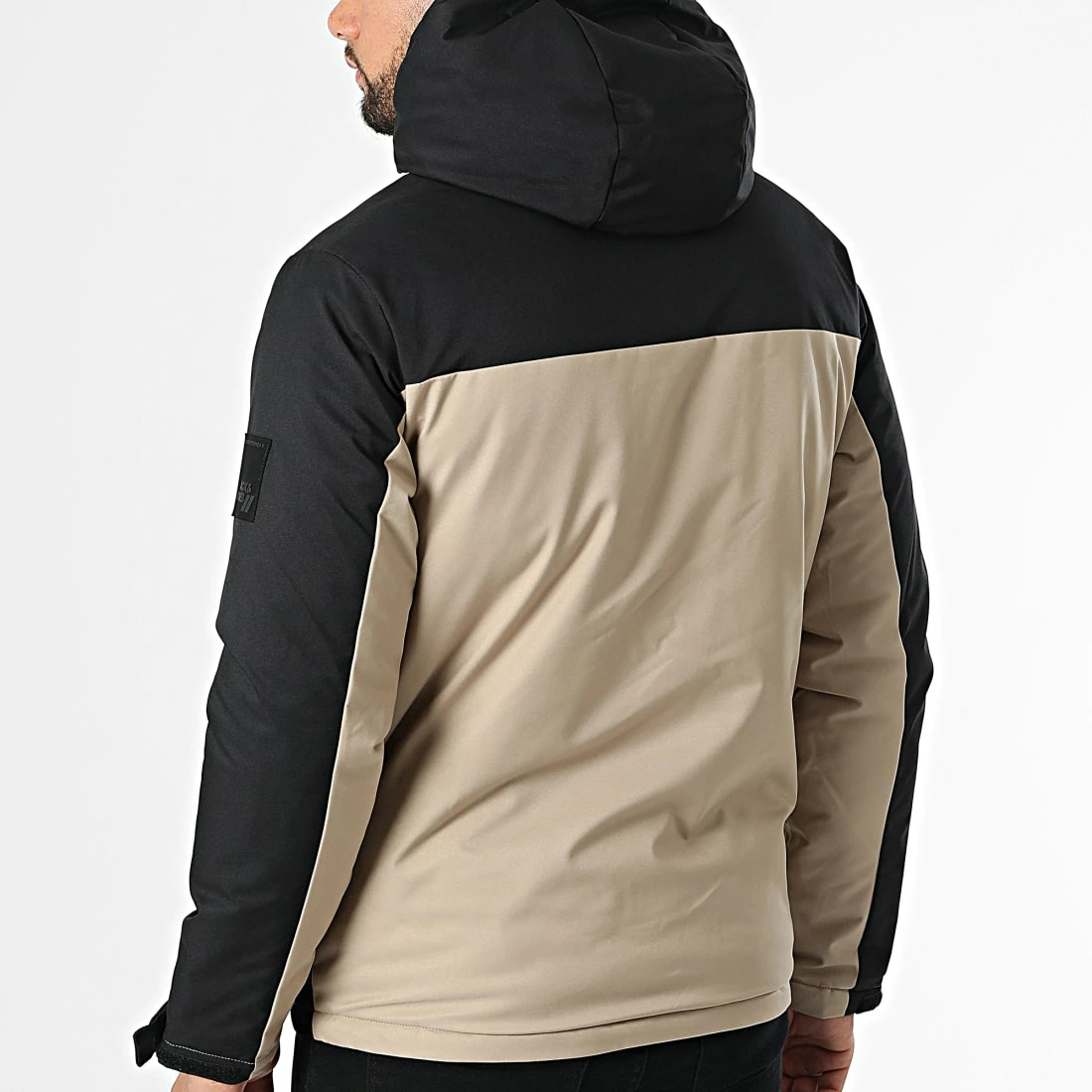 Le moins cher 🔥 Veste Zippée Capuche Abel Beige Noir de Jack And Jones 🎁 4 Le moins cher 🔥 Veste Zippée Capuche Abel Beige Noir de Jack And Jones 🎁 – Image 4