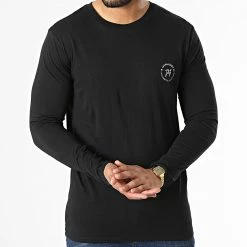 Vente flash ✨ Tee 👚 Shirt Manches Longues 12221265 Bleu Marine Noir de Jack And Jones ⌛ -Jack And Jones Soldes jack and jones 334114 12221265 BLAZER NAVY BLAZER 20220824T160700 03