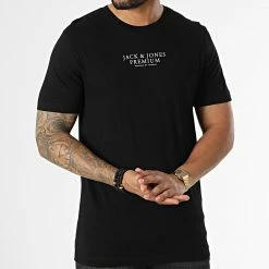 Bon marché 😍 Tee 👕 Shirt Archie Noir de Jack And Jones 🔥 -Jack And Jones Soldes jack and jones 334119 12217167 BLACK 20220826T144402 03