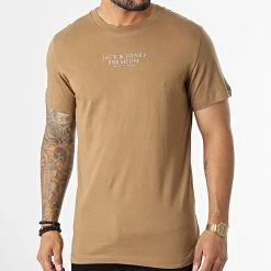 Le moins cher 🥰 Tee 👚 Shirt Archie Marron de Jack And Jones 💯