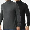 Les meilleures critiques de 👏 Lot De 2 Pulls Col Roulé Emil Noir Gris Anthracite Chiné de Jack And Jones ⌛