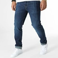 Offres 👏 Jean Slim Tim Vintage Bleu Denim de Jack And Jones ⌛
