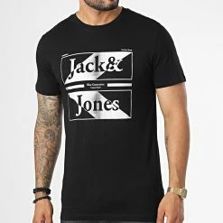 Sortie 🎁 Tee 👕 Shirt Aiden Noir de Jack And Jones 🥰