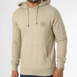 Vente flash ⭐ Sweat Capuche Shark Beige de Jack And Jones 😉