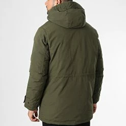 Meilleure vente 😀 Parka Capuche Mash Teddy Vert Kaki de Jack And Jones 🛒 -Jack And Jones Soldes jack and jones 335083 12211771 FOREST NIGHT 20220831T161636 04