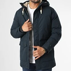 Meilleur prix 🥰 Parka Capuche Mash Teddy Bleu Marine de Jack And Jones ❤️