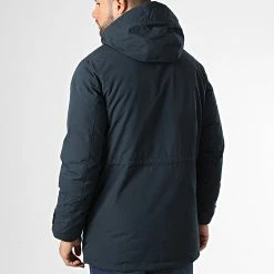 Meilleur prix 🥰 Parka Capuche Mash Teddy Bleu Marine de Jack And Jones ❤️ -Jack And Jones Soldes jack and jones 335084 12211771 DARK NAVY 20220902T161456 04