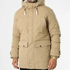 Promo 🔔 Parka Capuche Mash Teddy Beige de Jack And Jones 🔥 -Jack And Jones Soldes jack and jones 335088 12211771 ELMWOOD 20220831T161651 03