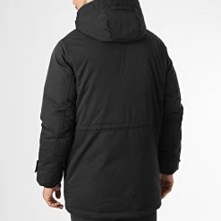Coupon 🔔 Parka Capuche Mash Teddy Noir de Jack And Jones ✔️ -Jack And Jones Soldes jack and jones 335090 12211771 BLACK 20220901T152112 04