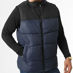 Bon marché 😉 Doudoune Sans Manches Chili Bleu Marine de Jack And Jones 🌟 -Jack And Jones Soldes jack and jones 335476 12212221 NAVY BLAZER BLOCKING 20220906T161005 03