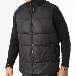 Budget 🛒 Doudoune Sans Manches Chili Noir de Jack And Jones 👏