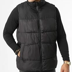 Budget 🛒 Doudoune Sans Manches Chili Noir de Jack And Jones 👏 -Jack And Jones Soldes jack and jones 335480 12212221 BLACK SOLID 20220906T152228 03