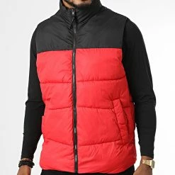 Grosses soldes 🧨 Doudoune Sans Manches Chili Rouge de Jack And Jones 🧨