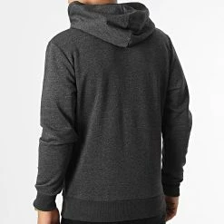 Vente flash 😀 Sweat Capuche New Adam Gris Anthracite Chiné de Jack And Jones ✔️ -Jack And Jones Soldes jack and jones 335489 12211519 DARK GREY MEL 20220906T152550 04