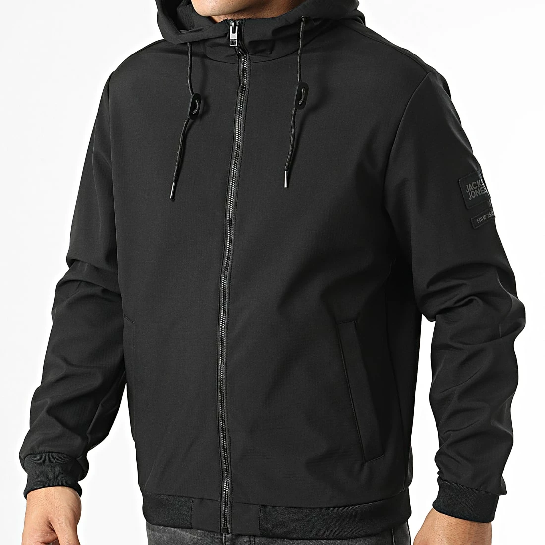 Meilleur prix ✨ Veste Zippée Capuche Classic Waffle Noir de Jack And Jones ❤️ 1 Meilleur prix ✨ Veste Zippée Capuche Classic Waffle Noir de Jack And Jones ❤️