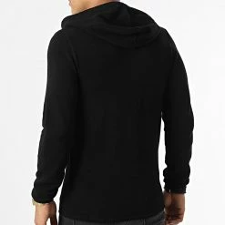 Nouveau 😉 Sweat Zippé Capuche Hill Knit Cardigan 12190154 Noir de Jack And Jones ⭐ -Jack And Jones Soldes jack and jones 335616 12190154 BLACK 20220906T155400 04