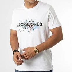 Budget ⭐ Tee 👕 Shirt Tear 12211714 Blanc de Jack And Jones 🤩 6 Budget ⭐ Tee 👕 Shirt Tear 12211714 Blanc de Jack And Jones 🤩 -Jack And Jones Soldes jack and jones 335629 12211714 WHITE 20220906T161239 03