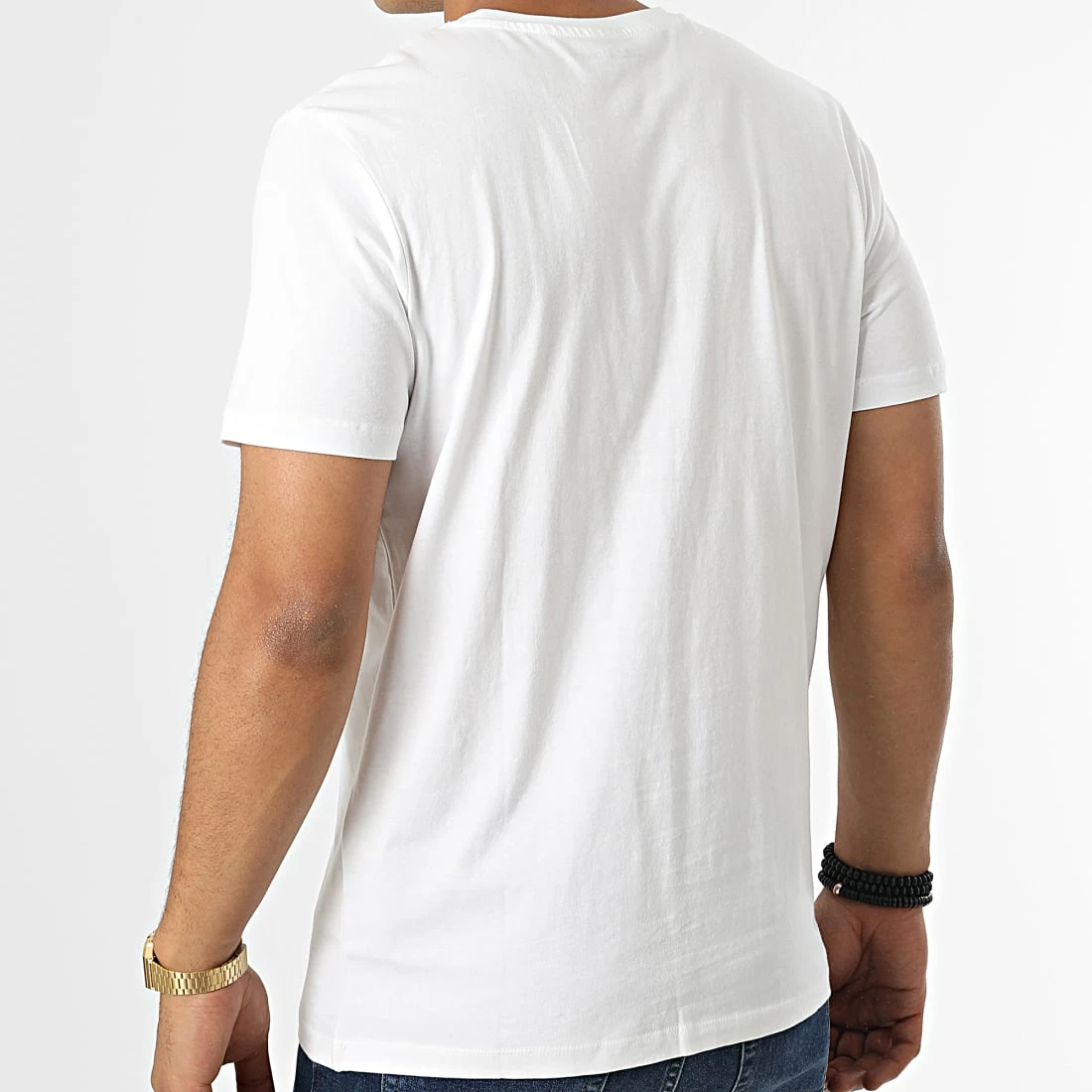 Budget ⭐ Tee 👕 Shirt Tear 12211714 Blanc de Jack And Jones 🤩 4 Budget ⭐ Tee 👕 Shirt Tear 12211714 Blanc de Jack And Jones 🤩 – Image 4