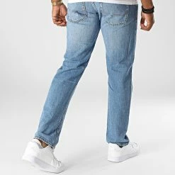 Nouveau 🎁 Jean Regular Mike Original 12202051 Bleu Denim de Jack And Jones 🎁 -Jack And Jones Soldes jack and jones 335637 12202051 BLUE DENIM 20220906T141119 04