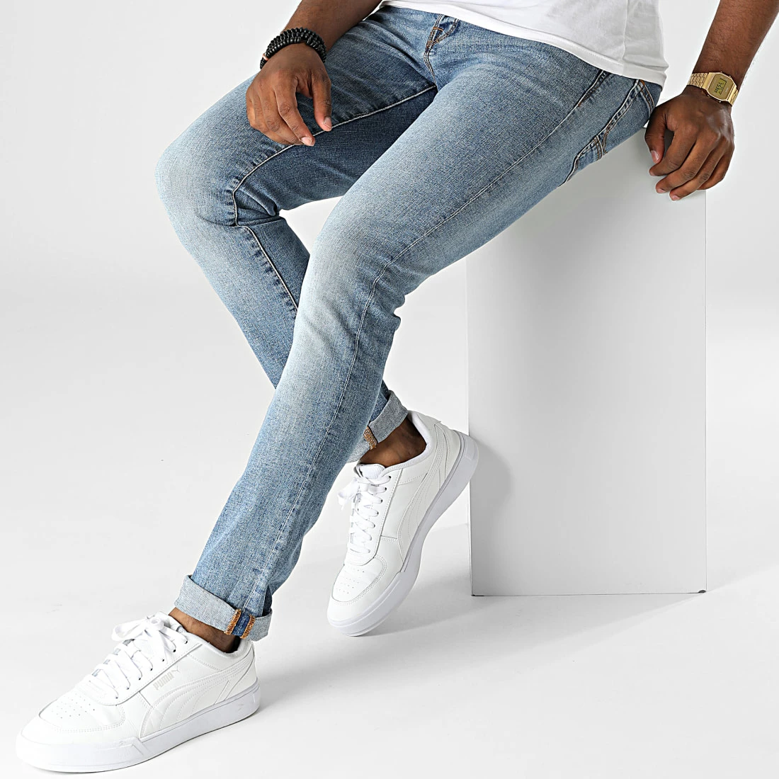 Sortie 🥰 Jean Slim Glenn Fox 12190836 Bleu Denim de Jack And Jones 😍 3 Sortie 🥰 Jean Slim Glenn Fox 12190836 Bleu Denim de Jack And Jones 😍 – Image 3