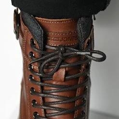 Meilleure vente 😀 Boots Albany Leather 12140938 Brown Stone de Jack And Jones 😉 -Jack And Jones Soldes jack and jones 335663 12140938 BROWN STONE 20220906T142744 03