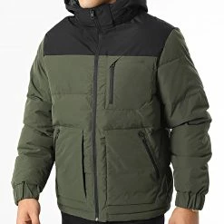 Grosses soldes 🎁 Doudoune Capuche Otto Puffer Vert Kaki Noir de Jack And Jones 🛒 -Jack And Jones Soldes jack and jones 335695 12214648 FOREST NIGHT 20220908T121615 03