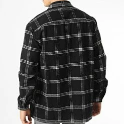 Remise 🛒 Surchemise Oversize A Carreaux Gordon Noir de Jack And Jones ✨ -Jack And Jones Soldes jack and jones 335963 12215596 BLACK 20220912T154755 04