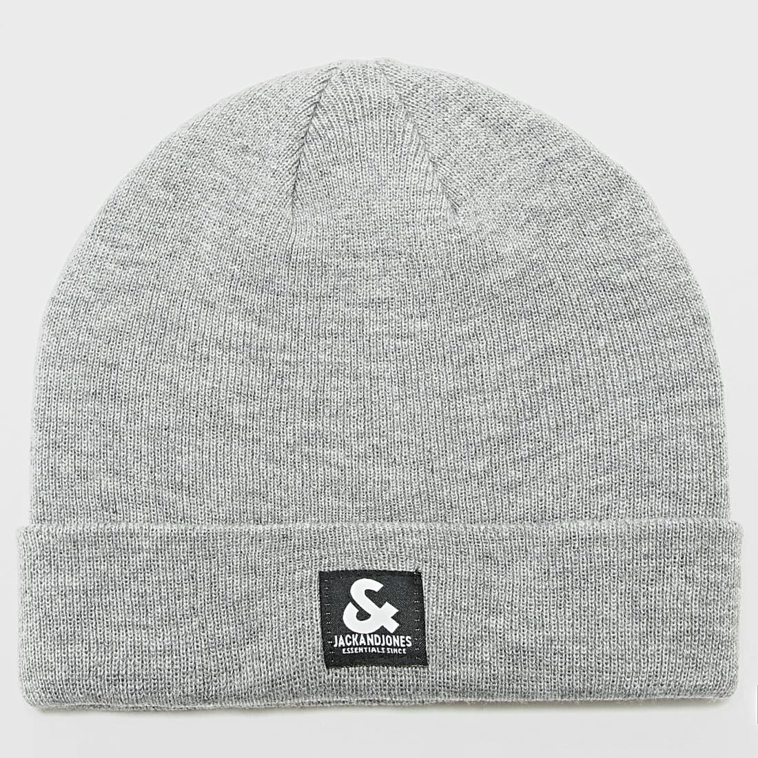 Nouveau ❤️ Bonnet Back To School Gris Chiné de Jack And Jones 💯 1 Nouveau ❤️ Bonnet Back To School Gris Chiné de Jack And Jones 💯