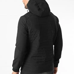 Promo 😀 Veste Zippée Capuche Toby 12215938 Noir de Jack And Jones 😀 -Jack And Jones Soldes jack and jones 336135 12215938 BLACK 20220907T150456 04