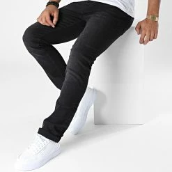 Bon marché ⭐ Jean Slim Tim Original Noir de Jack And Jones 💯 -Jack And Jones Soldes jack and jones 336149 12226356 BLACK DENIM 20220919T160447 03
